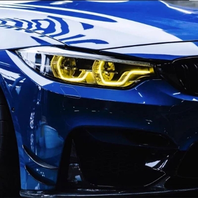 다른 색 레몬 노란색 천사 눈 DRL LED 전등 BMW F80 M3 F32 F82 M4 F36
