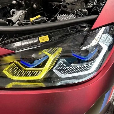 레몬 노란색 BMW CSL DRL M3 M4 G80 G82 12V 자동차 액세서리