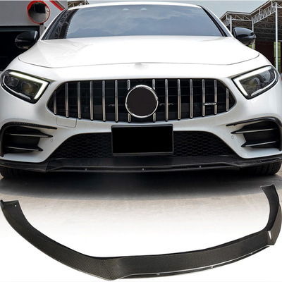 다른 탄소 섬유 C257 전면 배머 립 스플리터 턱 Mercedes Benz CLS CLS 400 스포츠 CLS53 AMG 2018 2019