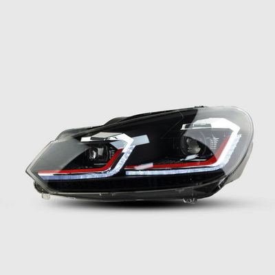 VW 골프 6 LED 전등 DRL 신호등 HID 바이 젠론 자동차 액세서리 2008-2012