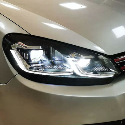 VW 골프 6 LED 전등 DRL 신호등 HID 바이 젠론 자동차 액세서리 2008-2012