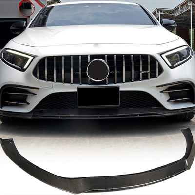 메르세데스 벤츠 CLS CLS400 스포츠용 다른 검은 탄소 섬유 앞 입술