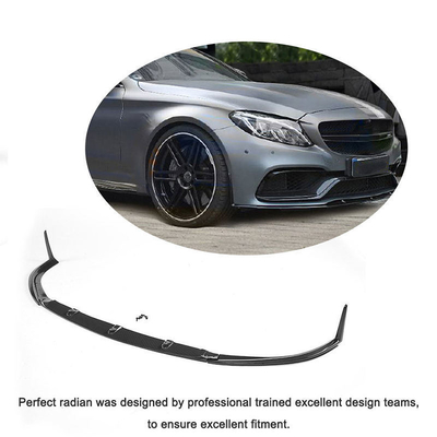 전면 배머 탄소 섬유 전면 립 메르세데스 벤츠 C63 AMG 2도어 2015-2019 100% 테스트