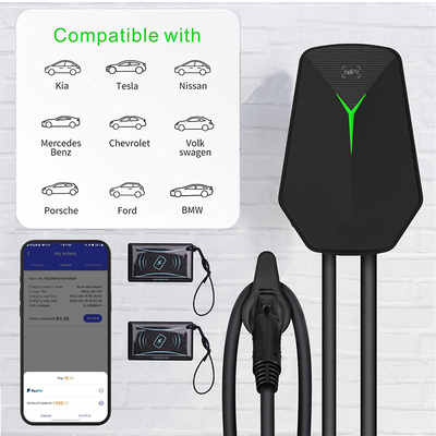 월박스 타입 2 EV 월 충전기 32A 400V AC 충전기 충전장 충전점 7KW 주차장
