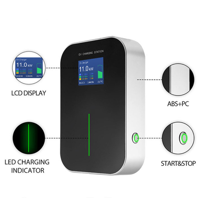 IP66 방수 16A 3단계 11Kw EV 충전기 2형 바닥에 장착된 충전소