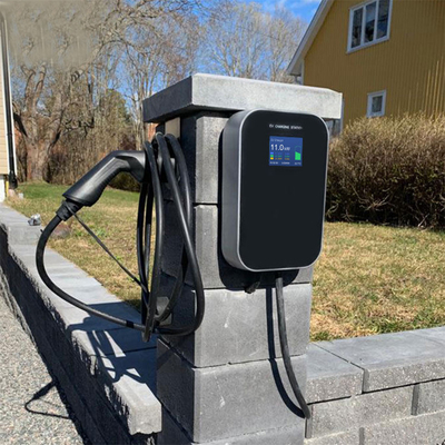 IP66 방수 16A 3단계 11Kw EV 충전기 2형 바닥에 장착된 충전소