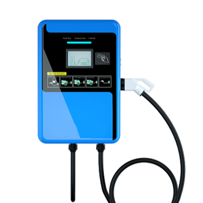 3.5 인치 LCD 디스플레이 60KW EV 벽 충전기 Wallbox AC 벽 장착 자동차 충전 스테이션