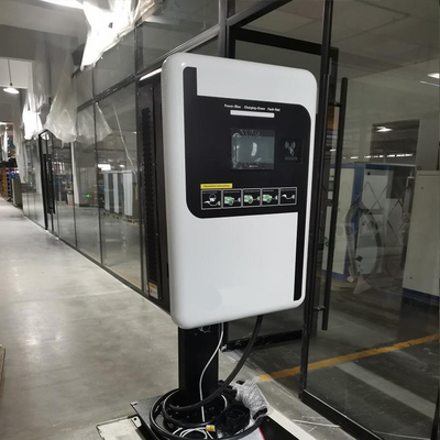 3.5 인치 LCD 디스플레이 60KW EV 벽 충전기 Wallbox AC 벽 장착 자동차 충전 스테이션