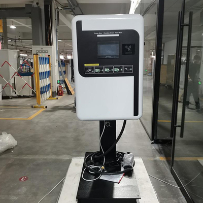 3.5 인치 LCD 디스플레이 60KW EV 벽 충전기 Wallbox AC 벽 장착 자동차 충전 스테이션