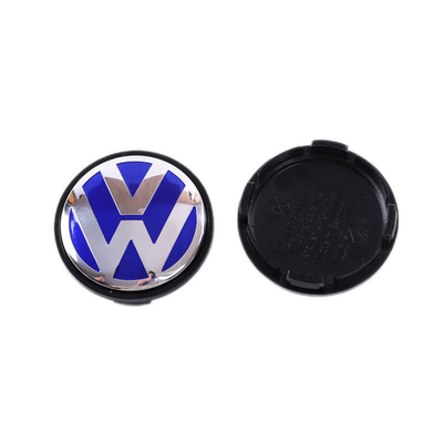 폴크스바겐 자동차 휠 센터 커버 플라스틱 68mm 56mm 파란색 사용자 정의 디자인