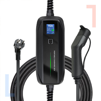 16A 휴대용 EV 충전 상자 자동차 충전 케이블 IP 67 3.6kw 다양한 차량에 적합