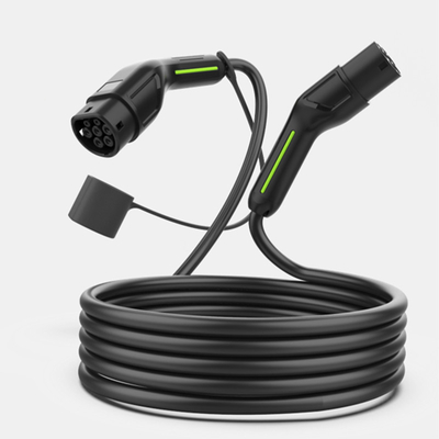 480V AC 3단계 모드3 EV 충전기 22KW 작동 전압 2형 충전 케이블