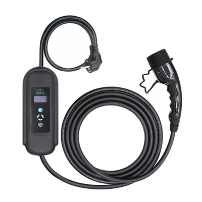큰 유리 IEC 62196 타입 2 자동차 충전기 16A 400V AC 모드 2 충전 EVSE 11KW