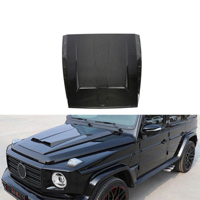 메르세데스-벤츠 G-클래스 G500 G550 AMG 2019 광택 검은 탄소 섬유 자동차 엔진 후드 커버