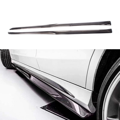 2013-2021 탄소섬유 사이드 스커트 확장 스플리터 메르세데스 벤츠 W205 C205 스포츠