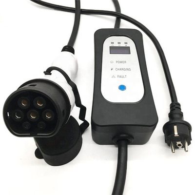 전기 차량용 휴대용 EV 충전기 16A 전류 조절 Iec 62196 Type2 Evse