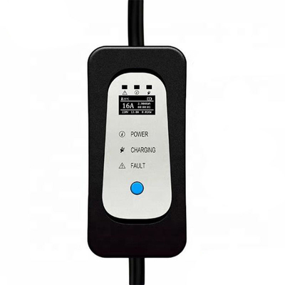 전기 차량용 휴대용 EV 충전기 16A 전류 조절 Iec 62196 Type2 Evse