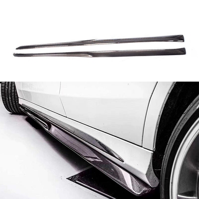 Mercedes Benz W205 C205 Sport 2014-2021용 사이드 배머 탄소 섬유 확장 스플리터