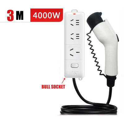 220V 4Kw 휴대용 전자 차량 소켓 ABS 셸과 함께 배charge 총 배charger
