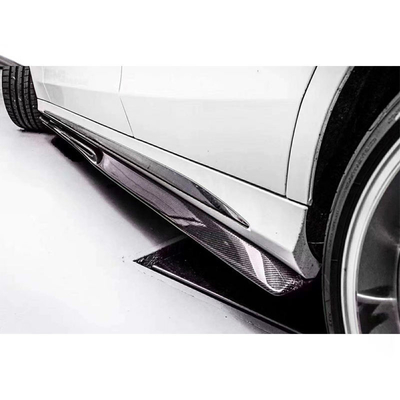 Mercedes Benz W205 C205 Sport 2014-2021용 사이드 배머 탄소 섬유 확장 스플리터