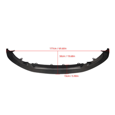 광택 검은색 M-per GT4 스타일 탄소 섬유 앞 입술 BMW M4 M3 F80 F82 2014 버머 입술