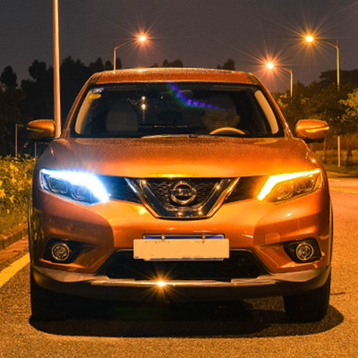 14-16 X-Trail LED 자동차 헤드라이트 수정 전등 스트리머 턴 신호 헤드 램프