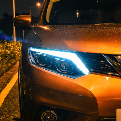 14-16 X-Trail LED 자동차 헤드라이트 수정 전등 스트리머 턴 신호 헤드 램프