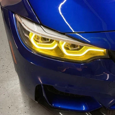 자동차 피트먼트 레몬 노란색 DRL 달리기 램프 BMW G30 F90 M5 CSL의 헤드 라이트 소스 모듈