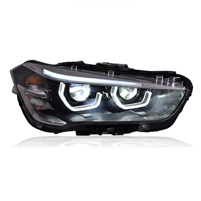 12V 헤드라이트 조립 수정 스푼 낮 빛 LED 레이저 렌즈 BMW X1