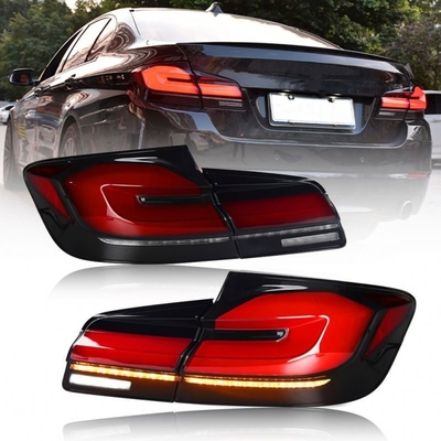 자동차 모델 BMW 5 시리즈 G30 G38 F90 전 LED 후등 조립 스모크 테일 램프