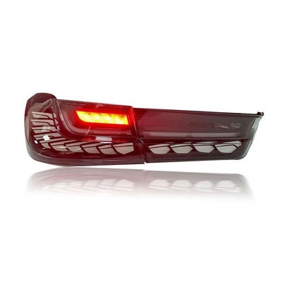 DRL 신호와 드래곤 스케일 꼬등을 가진 BMW 3 시리즈 G20 G28의 LED 자동차 뒷등