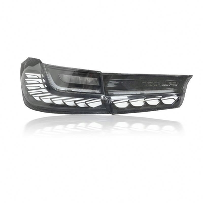 DRL 신호와 드래곤 스케일 꼬등을 가진 BMW 3 시리즈 G20 G28의 LED 자동차 뒷등