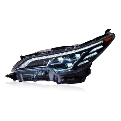 12V 헤드라이트 조립 16-20 Fortuner 수정 LED 워터 턴 도요타 크로스오버용 낮 달리기 조명