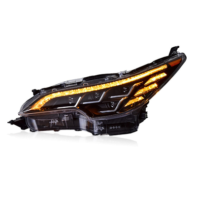 12V 헤드라이트 조립 16-20 Fortuner 수정 LED 워터 턴 도요타 크로스오버용 낮 달리기 조명