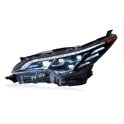 12V 헤드라이트 조립 16-20 Fortuner 수정 LED 워터 턴 도요타 크로스오버용 낮 달리기 조명