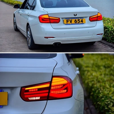 BMW 3 시리즈 F30 BMW 자동차 장착용 LED 후방 구동 브레이크 역 Tail Light Assembly