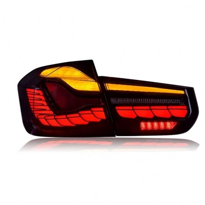 드래곤 스케일 룩 LED 스트리머 뒷등 수정 BMW 3 시리즈 F30 F35 13-15