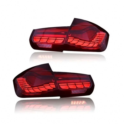 드래곤 스케일 룩 LED 스트리머 뒷등 수정 BMW 3 시리즈 F30 F35 13-15