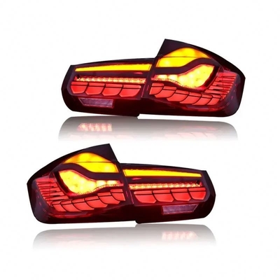 드래곤 스케일 룩 LED 스트리머 뒷등 수정 BMW 3 시리즈 F30 F35 13-15