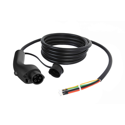 전기차 16A EV 충전소 화면 및 충전 케이블 3x14AWG 18AWG