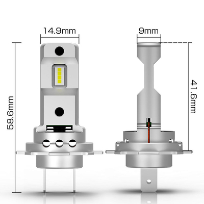 7000K 색상 온도 자동차 조명용 72W 8000Lm H7 LED 전구