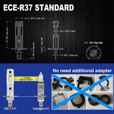 80W LED 자동차 전등 H4 H7 H11 9005 교체/수리 목적으로 LED 전등 전구