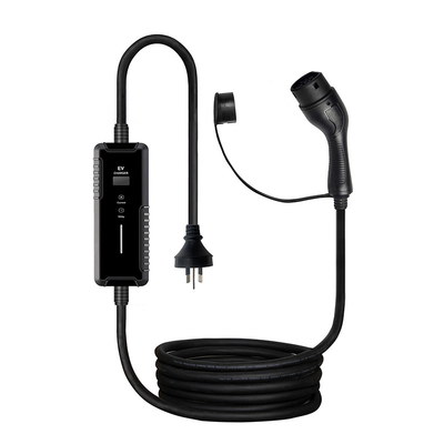 휴대용 스마트 EV 충전기 LCD 디스플레이 0.96'' SAE J1772 타입 1 충전 시스템 스테이션