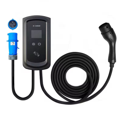 2.8'' 컬러 스크린 LCD 디스플레이 22Kw Type2 EV 밸브박스 전기 자동차 충전 스테이션