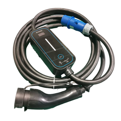 휴대용 EV 충전기 타입2 7Kw 32A Gb/T 5M 케이블 50Hz 또는 60Hz 입력 주파수