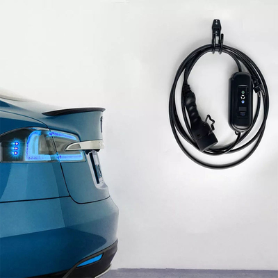11kW 휴대용 전기 자동차 충전기 EVSE Ac 휴대용 8A-10A-13A-16A 조정 가능한 EV 충전기