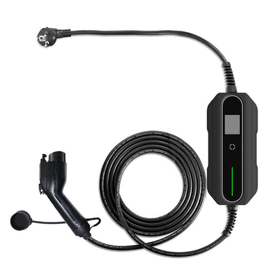 GBT 선택적 32A 단일 단계 7W 10-32Amps 조절 전류 2형 휴대용 EV 충전기 CE