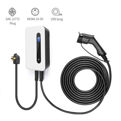 테슬라 인터페이스 표준 Oem Odm Sae J1772 IP 66 등급으로 32A EV 벽에 장착된 충전기