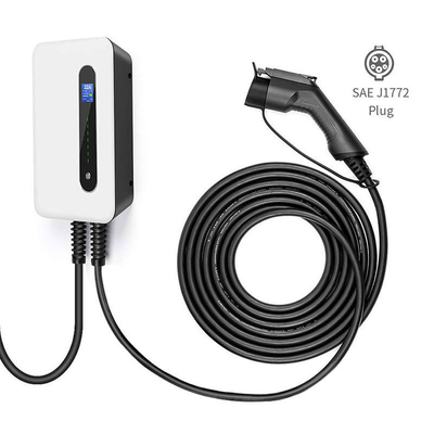 테슬라 인터페이스 표준 Oem Odm Sae J1772 IP 66 등급으로 32A EV 벽에 장착된 충전기