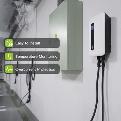 테슬라 인터페이스 표준 Oem Odm Sae J1772 IP 66 등급으로 32A EV 벽에 장착된 충전기